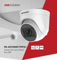 GUV-DOM-HIKVISION DS-2CE76H0T-ITPF 5MP 20Mt Gece Görüşü, 2,8mm Lens - 1